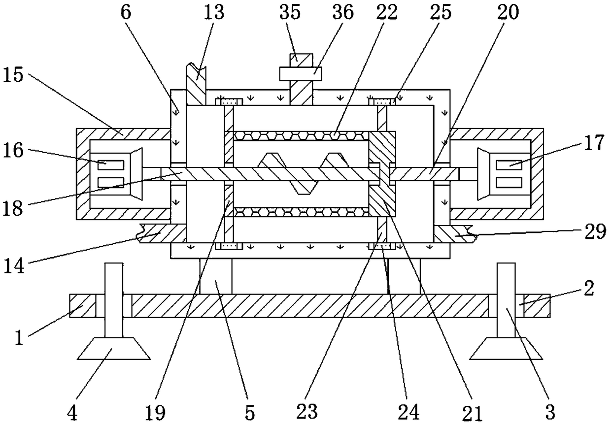 Animal husbandry forage cleaning and drying device based on computer control