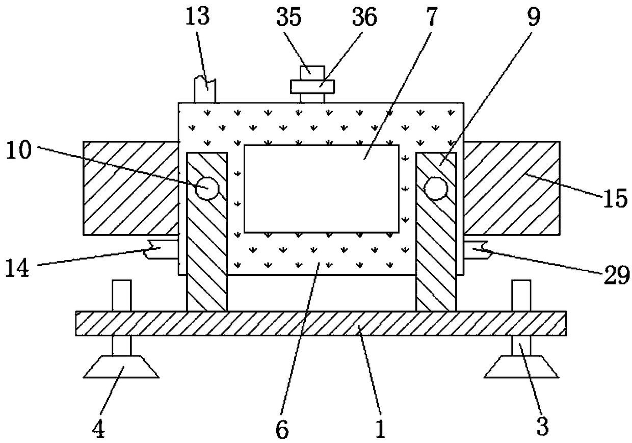 Animal husbandry forage cleaning and drying device based on computer control