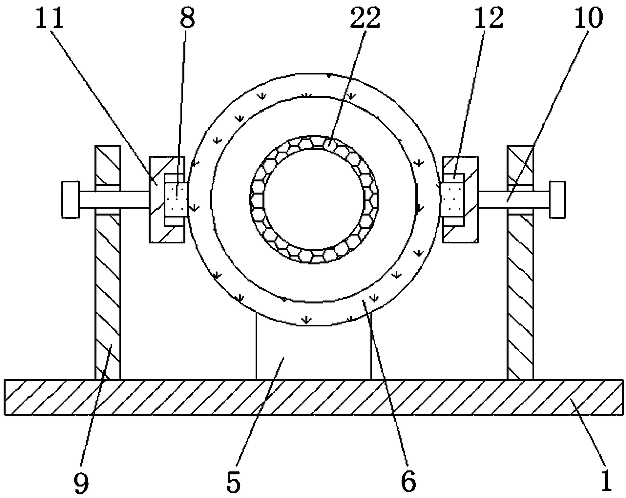 Animal husbandry forage cleaning and drying device based on computer control