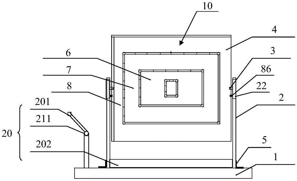 Flexible soft physical evidence shooting device and shooting method thereof