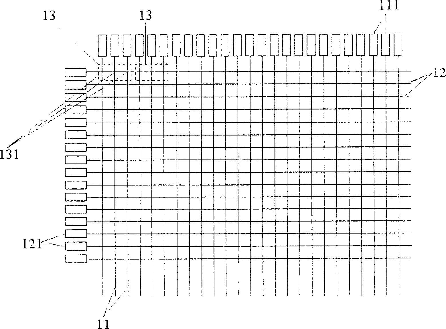 Test circuit of liquid crystal display and test method