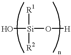 Filler/silicone oil masterbatch with treating agent for RTV polysiloxanes