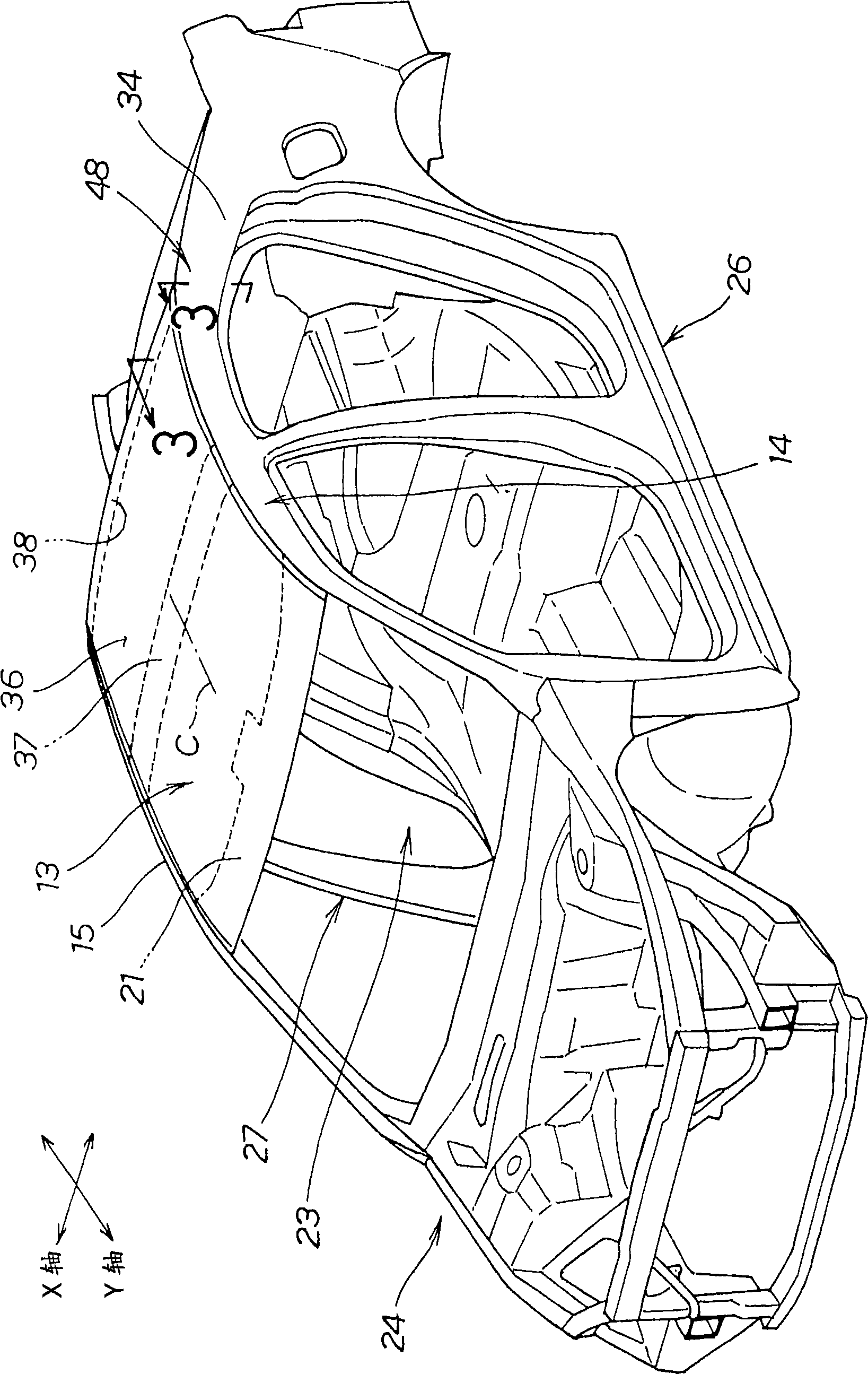 Vehicle upper body structure