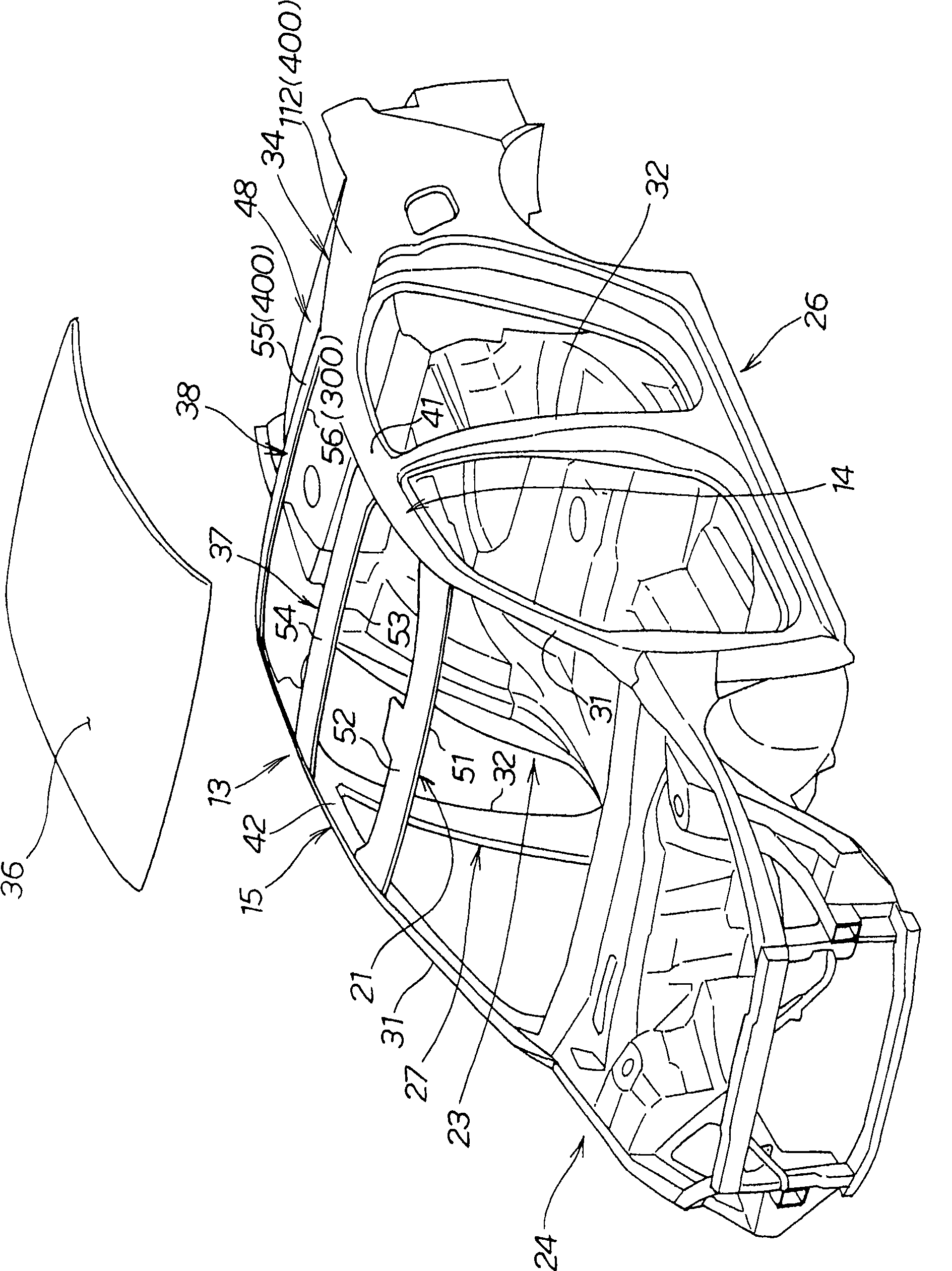 Vehicle upper body structure