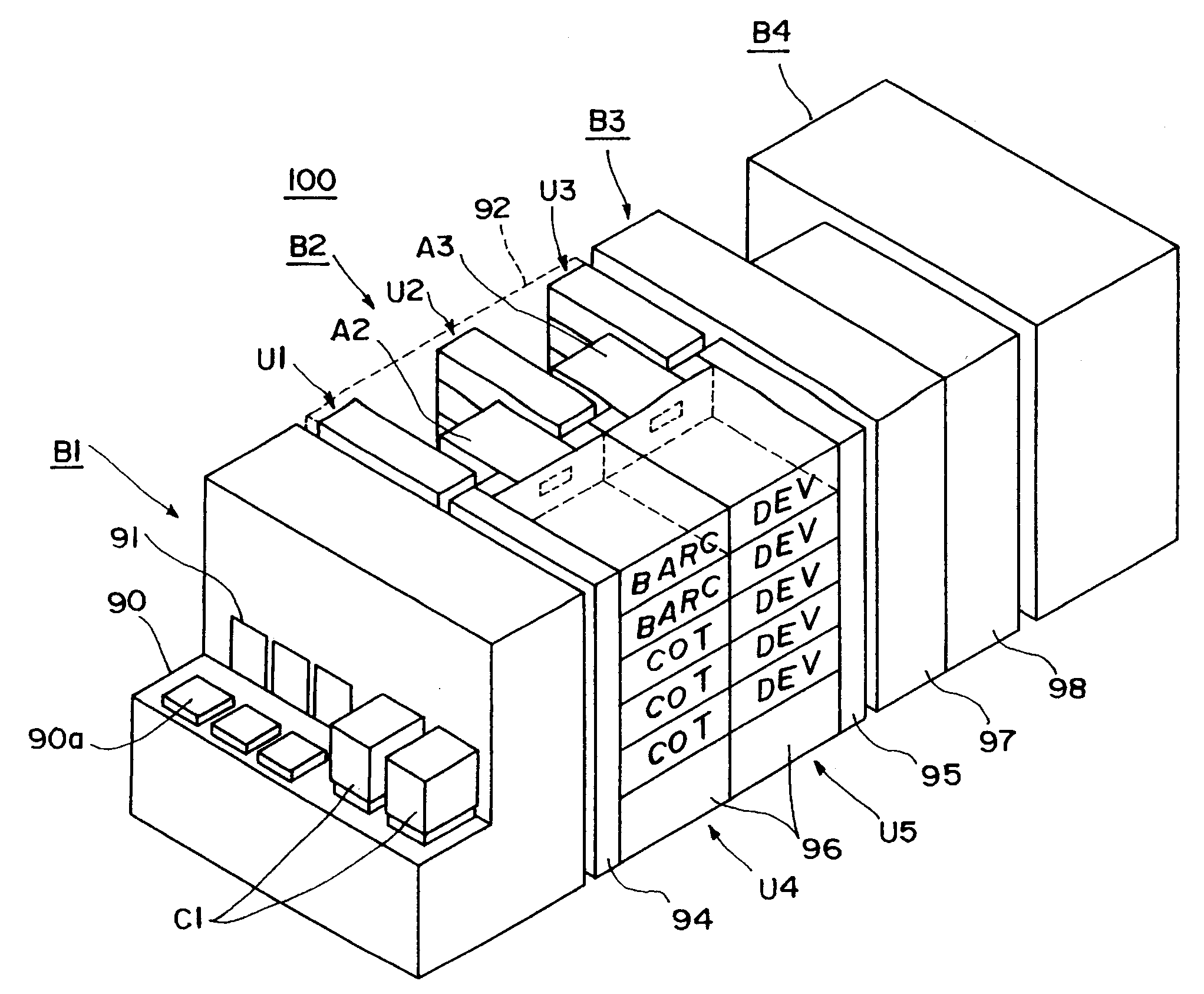 Developing apparatus, developing processing method, developing processing program, and computer readable recording medium recording the program