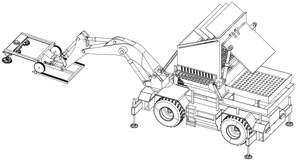 Mobile treatment robot for waste glass