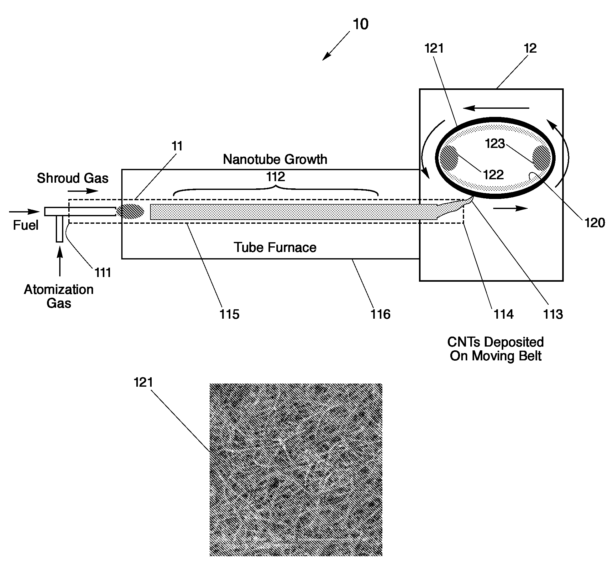 Chemically-assisted alignment of nanotubes within extensible structures