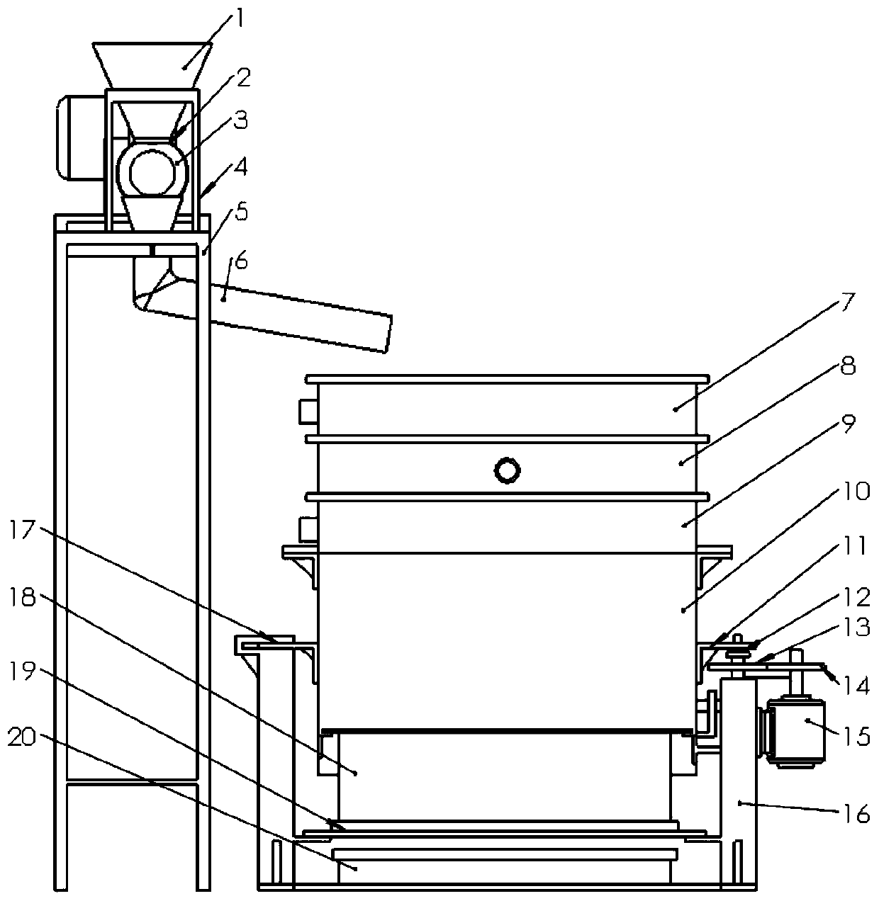 Air duct seed selection translational precision seeding device