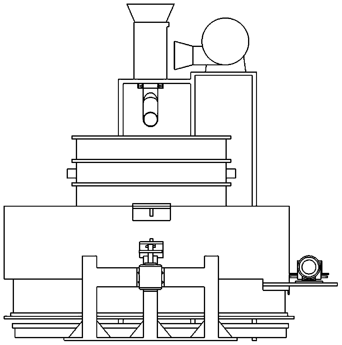 Air duct seed selection translational precision seeding device