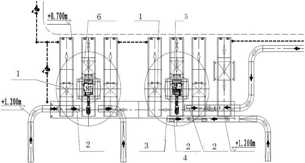 Full-automatic battery stack dismounting and conveying system for joining storage with production