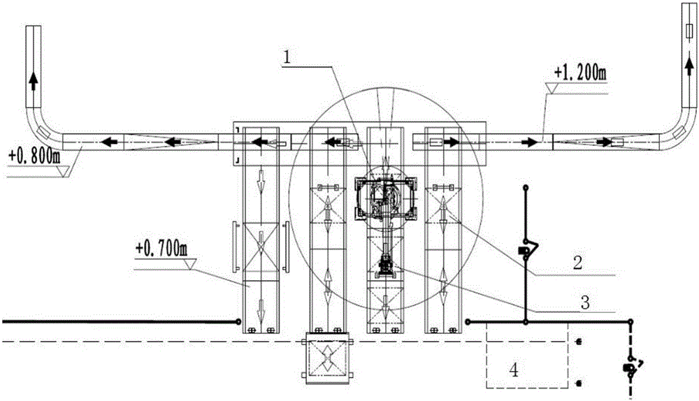 Full-automatic battery stack dismounting and conveying system for joining storage with production