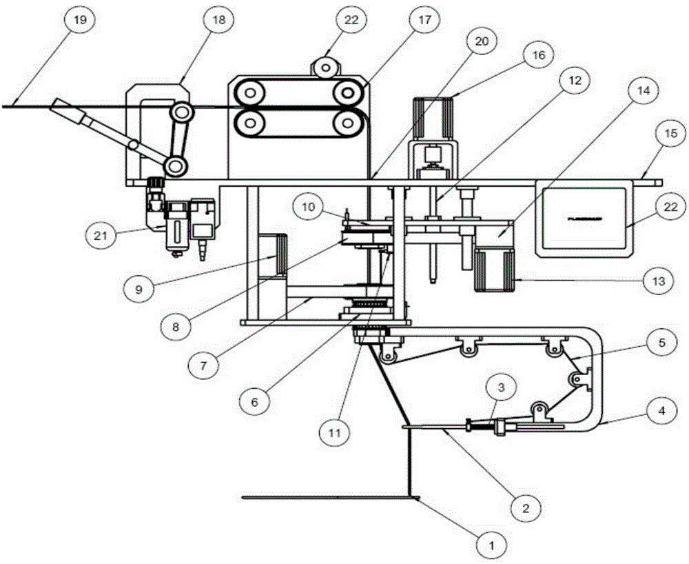 Looping and unwinding device