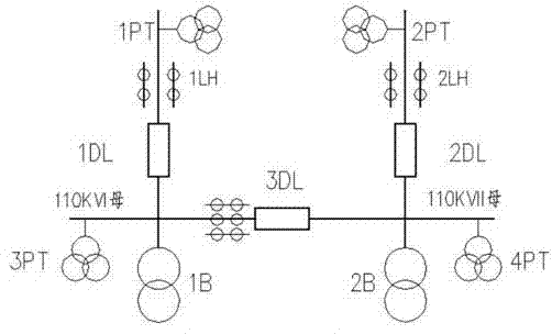 Matrix locking method of spare power automatic switching device