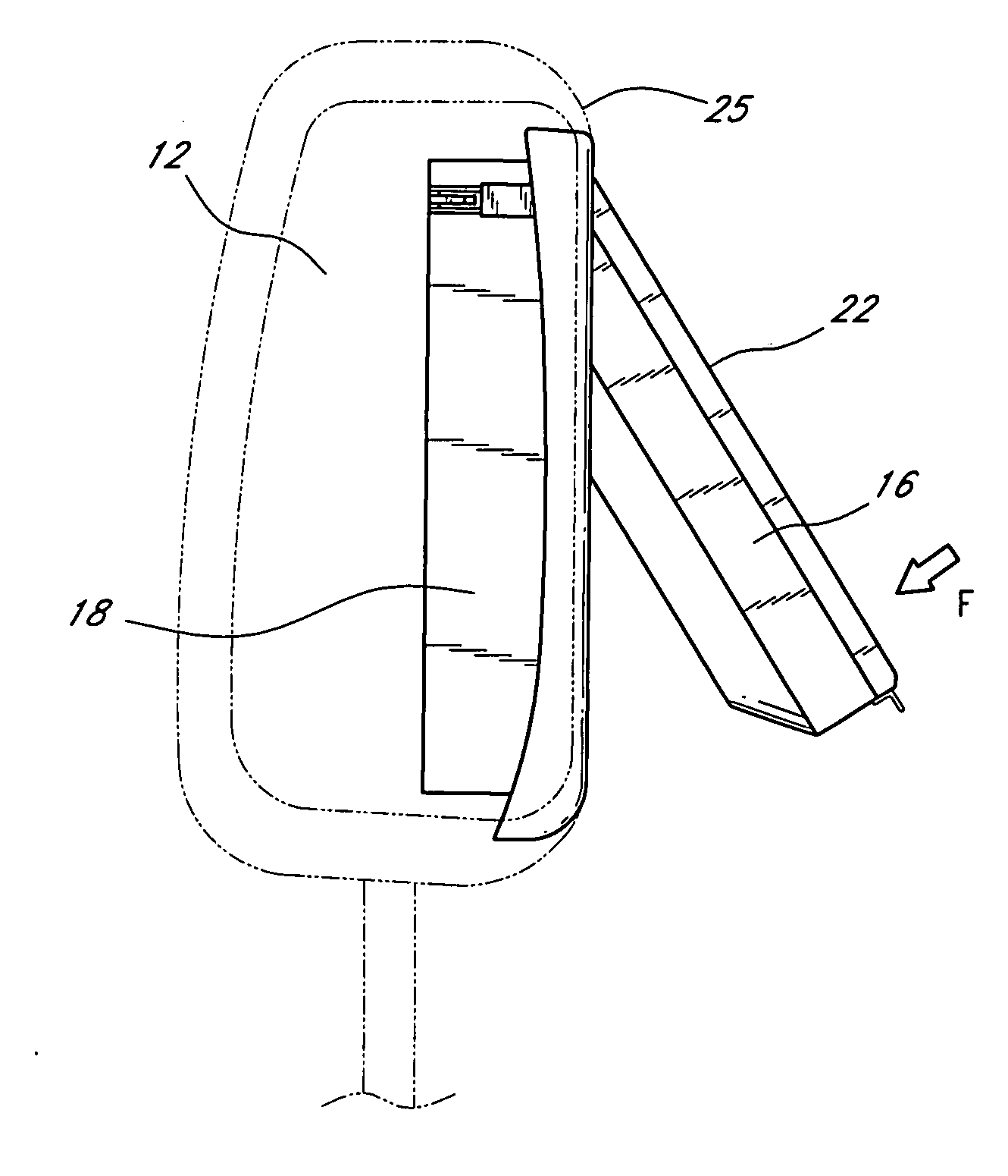 Headrest-mounted monitor