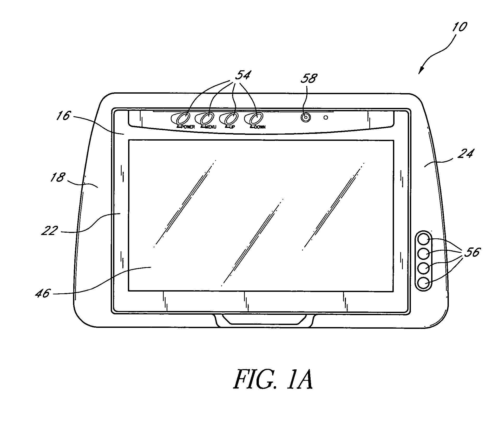 Headrest-mounted monitor