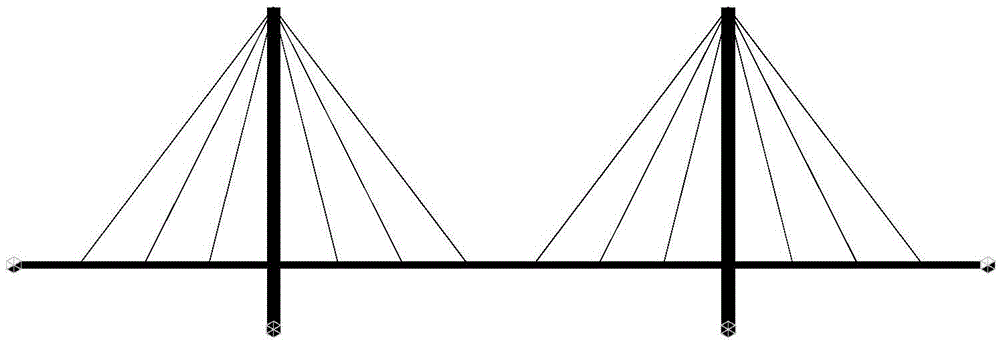 Cable-stayed bridge double-cable simultaneous tensioning unstressed state construction control method