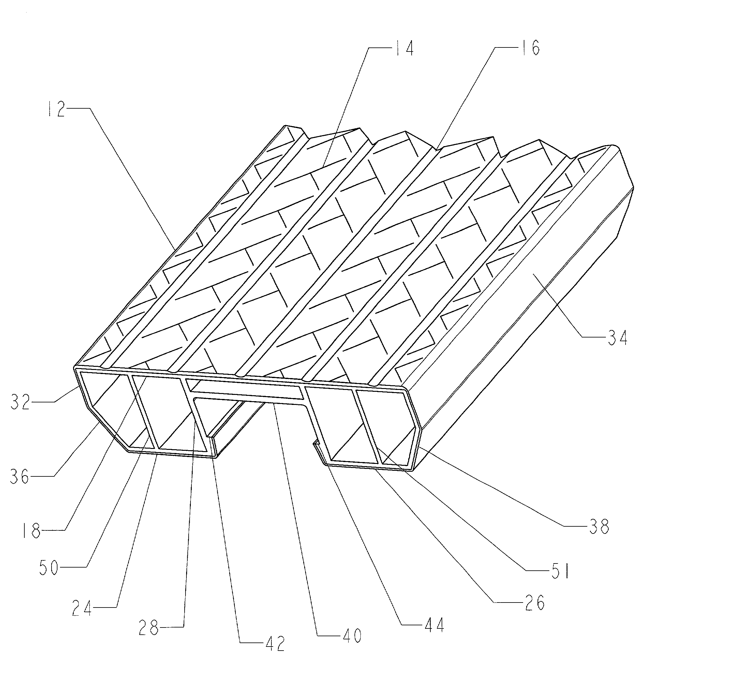 Deck plank extrusion and retaining clip