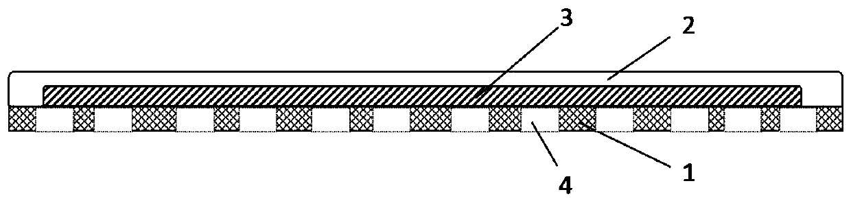 A micro-current whitening mask with acoustic wave response characteristics and preparation method thereof