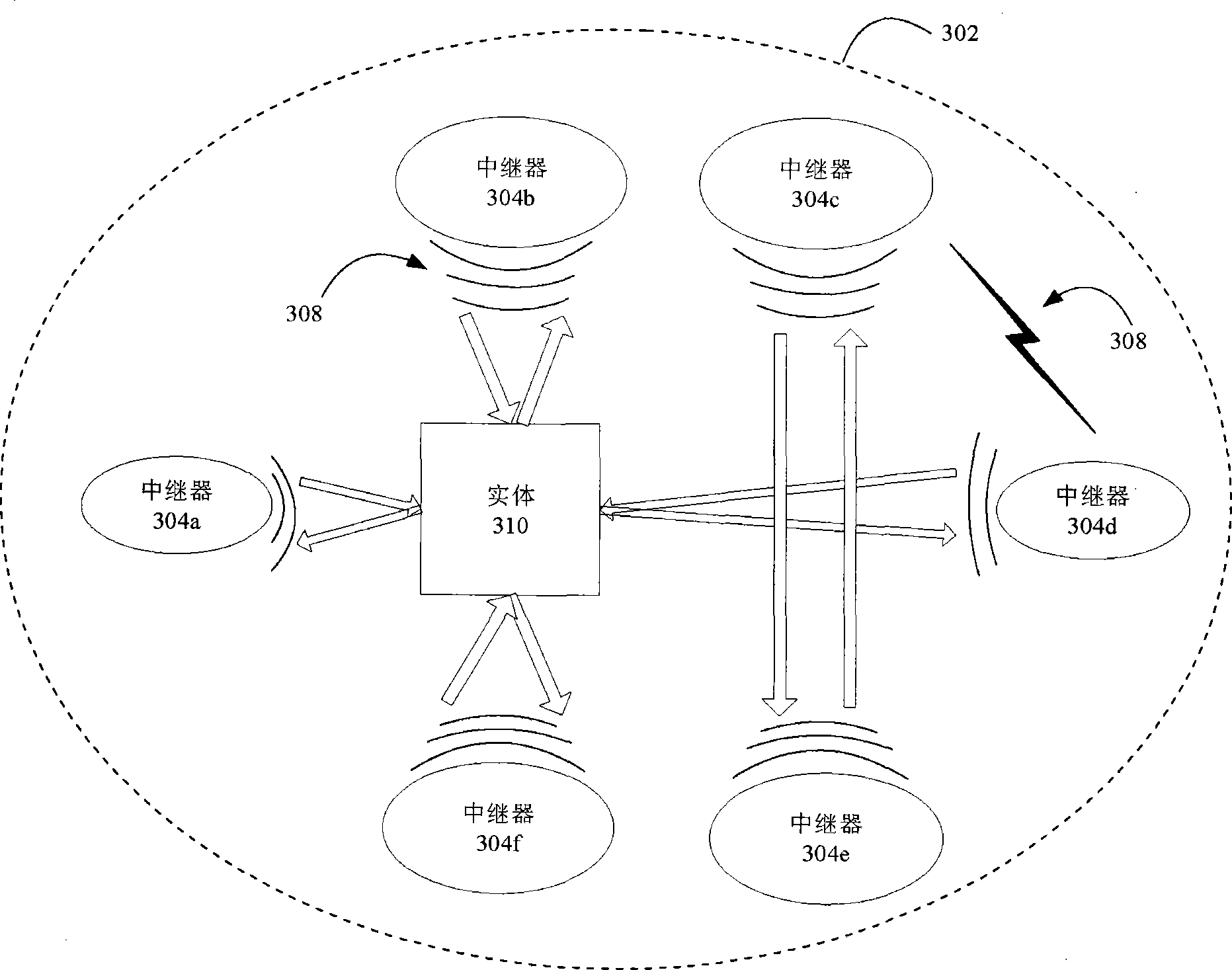 Method for utilizing ehf repeaters for detecting and/or tracking an entity