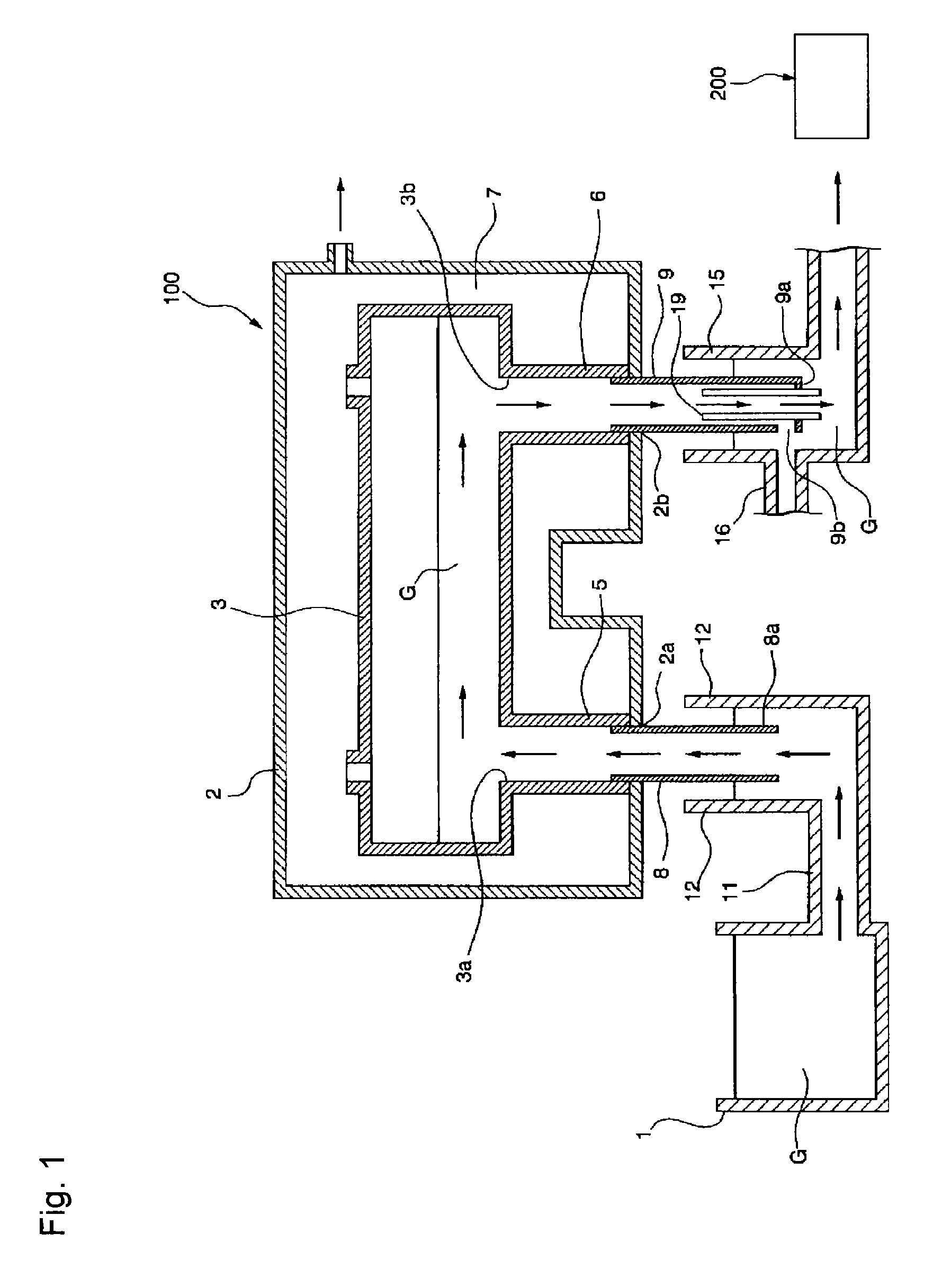 Conduit structure for molten glass, vacuum degassing apparatus, vacuum degassing method for molten glass and process for producing glass products employing said conduit structure