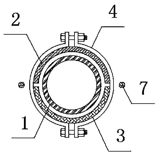 Prestressed recoverable steel compression bars constrained by clamp-type circular tubes