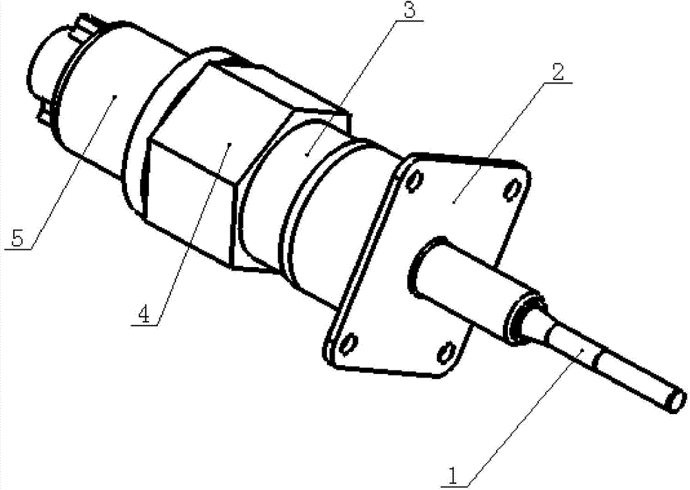 High-temperature temperature sensor