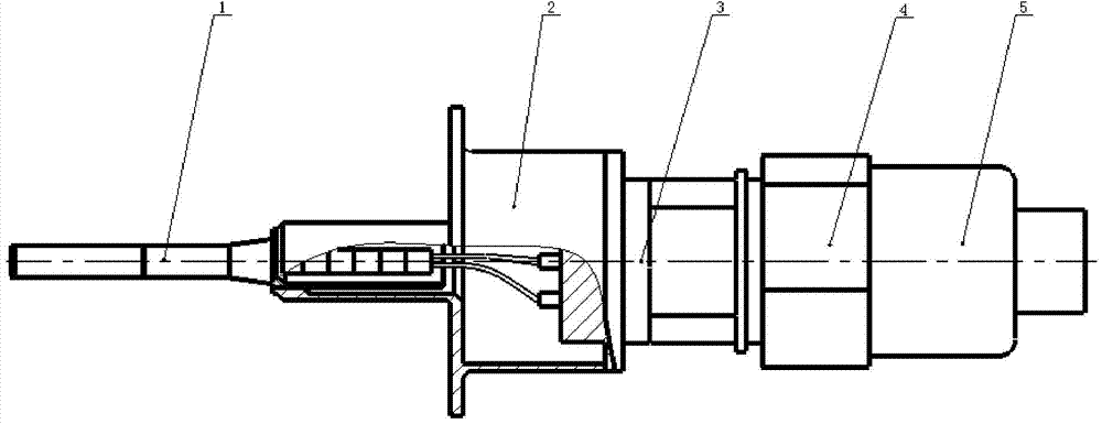 High-temperature temperature sensor