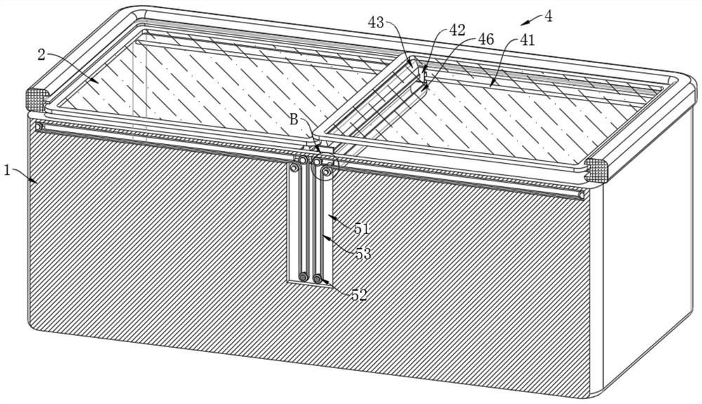 Energy-saving horizontal refrigerator