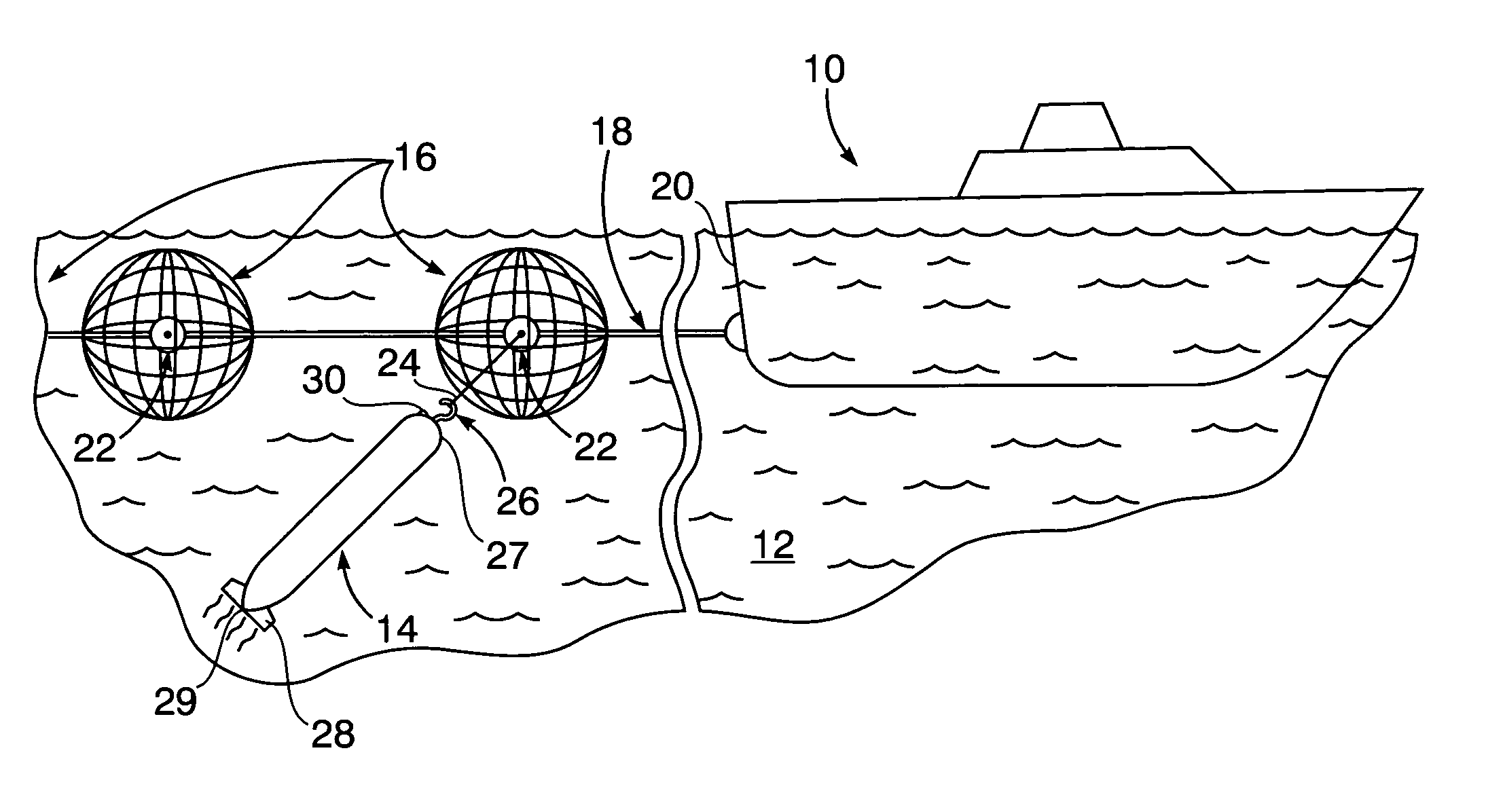 Sea vessel retrieval of unmanned underwater vehicles