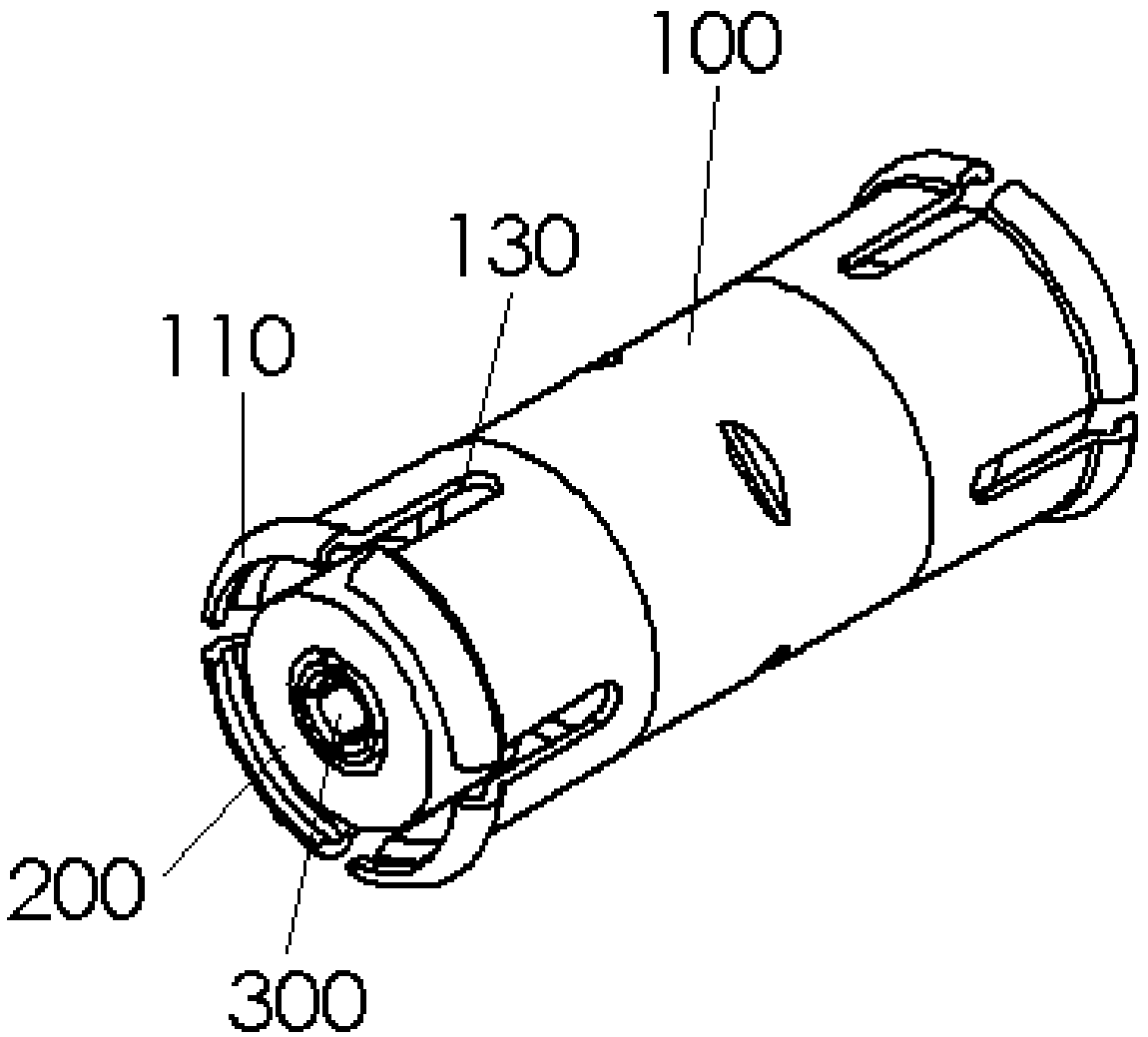 Stamping and stretching RF connector