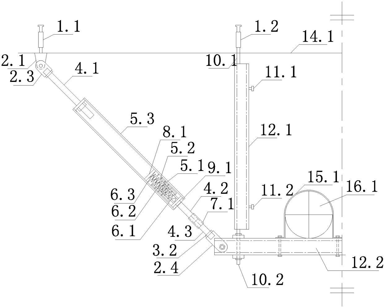 Shock-resistant supporter and hanger based on variable-stiffness spring vibration reduction