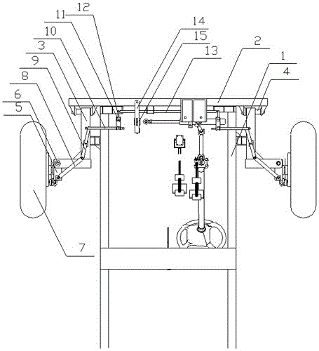 A suspension steering device for a hub direct drive electric vehicle