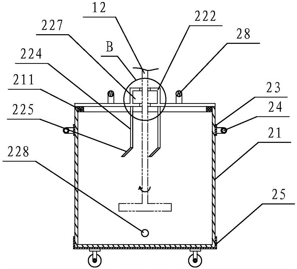 Anti-overflowing stirring cylinder