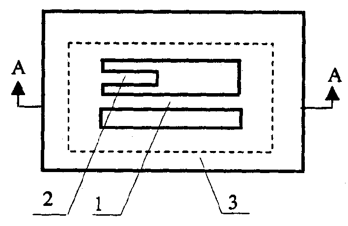 Frequency output type micromechanical dual-beam resonator with autoamtic temp compensation