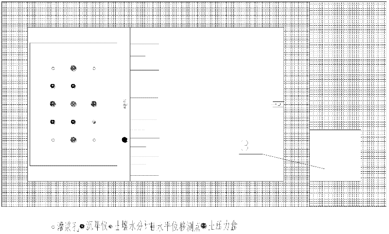 Model and method for testing deformation and stress variation law of intensity attenuation roadbed