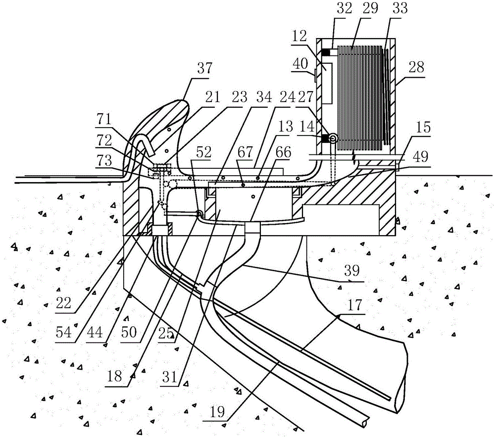 Sensor type water-free squatting toilet with flushing function