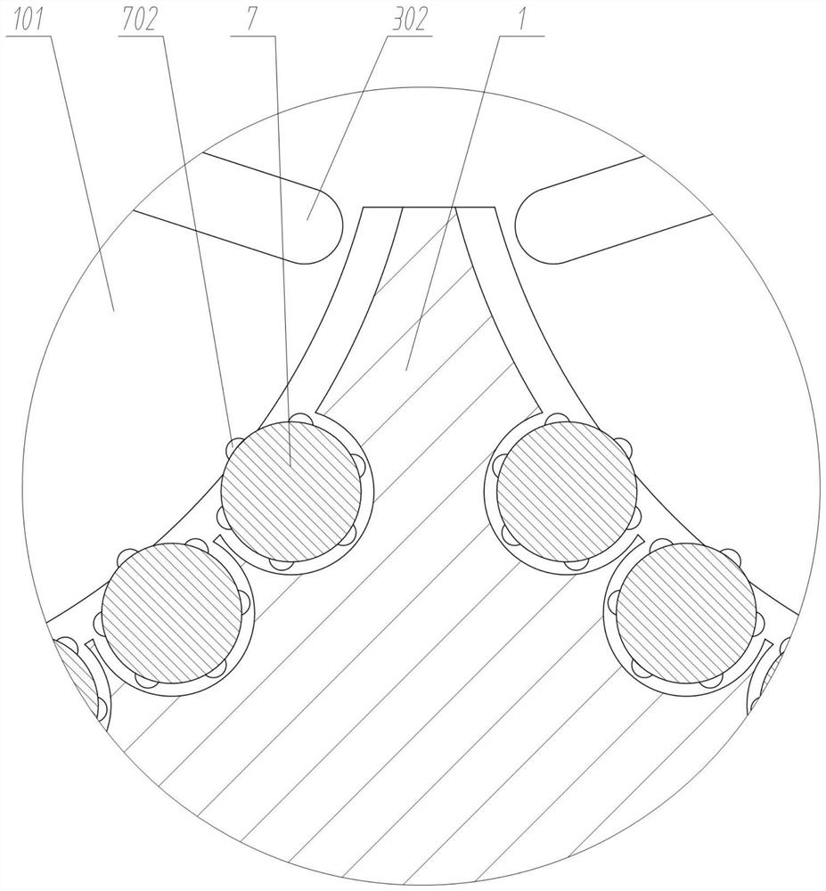 Separated disinfection tank structure based on gastroenterology department endoscope