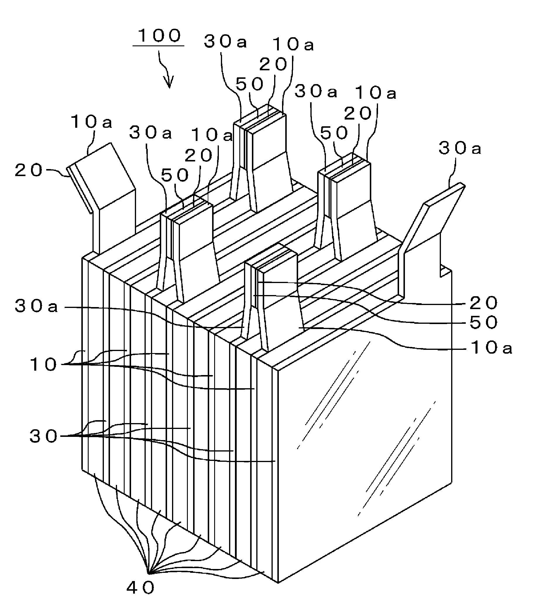 Method of manufacturing an electrode for an energy storage device