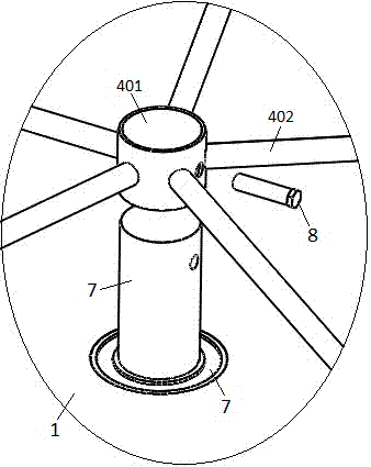 Novel ocean water surface garbage removing device