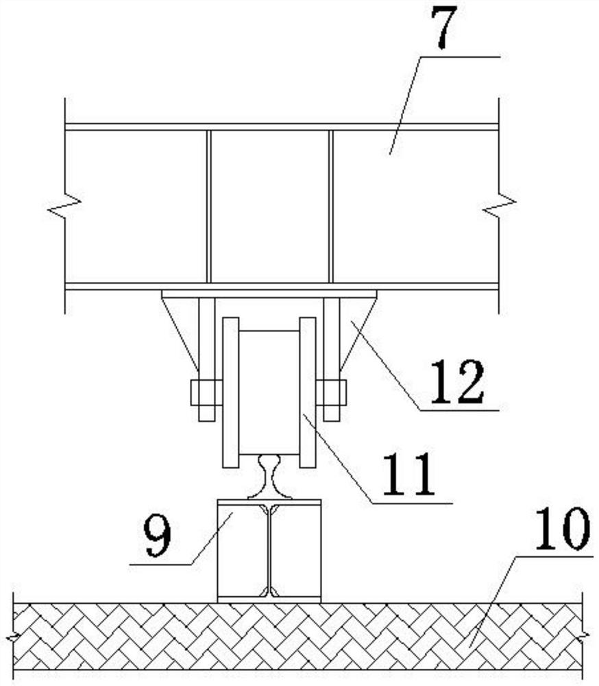 Construction method of a tower-type sliding support frame and a large-span semi-circular pipe truss structure