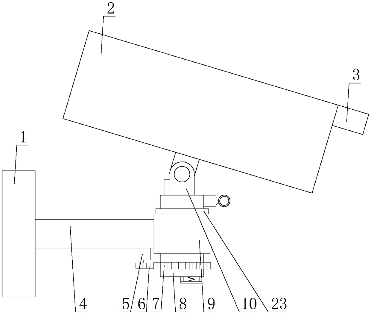 Face recognition technology based monitoring equipment convenient to disassemble and assemble