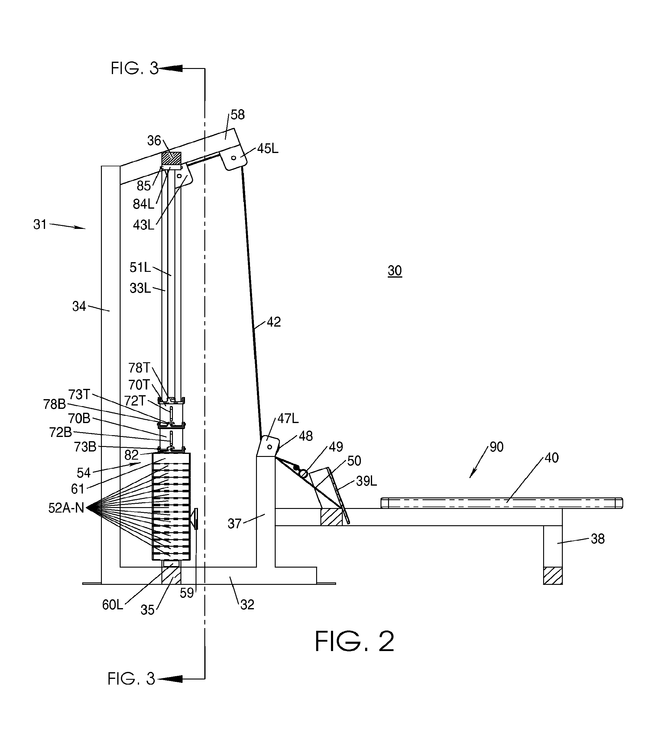 Translatory motion strength training system and method