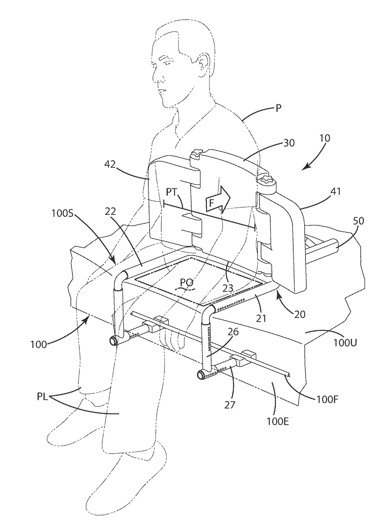 Patient support device and related method of use