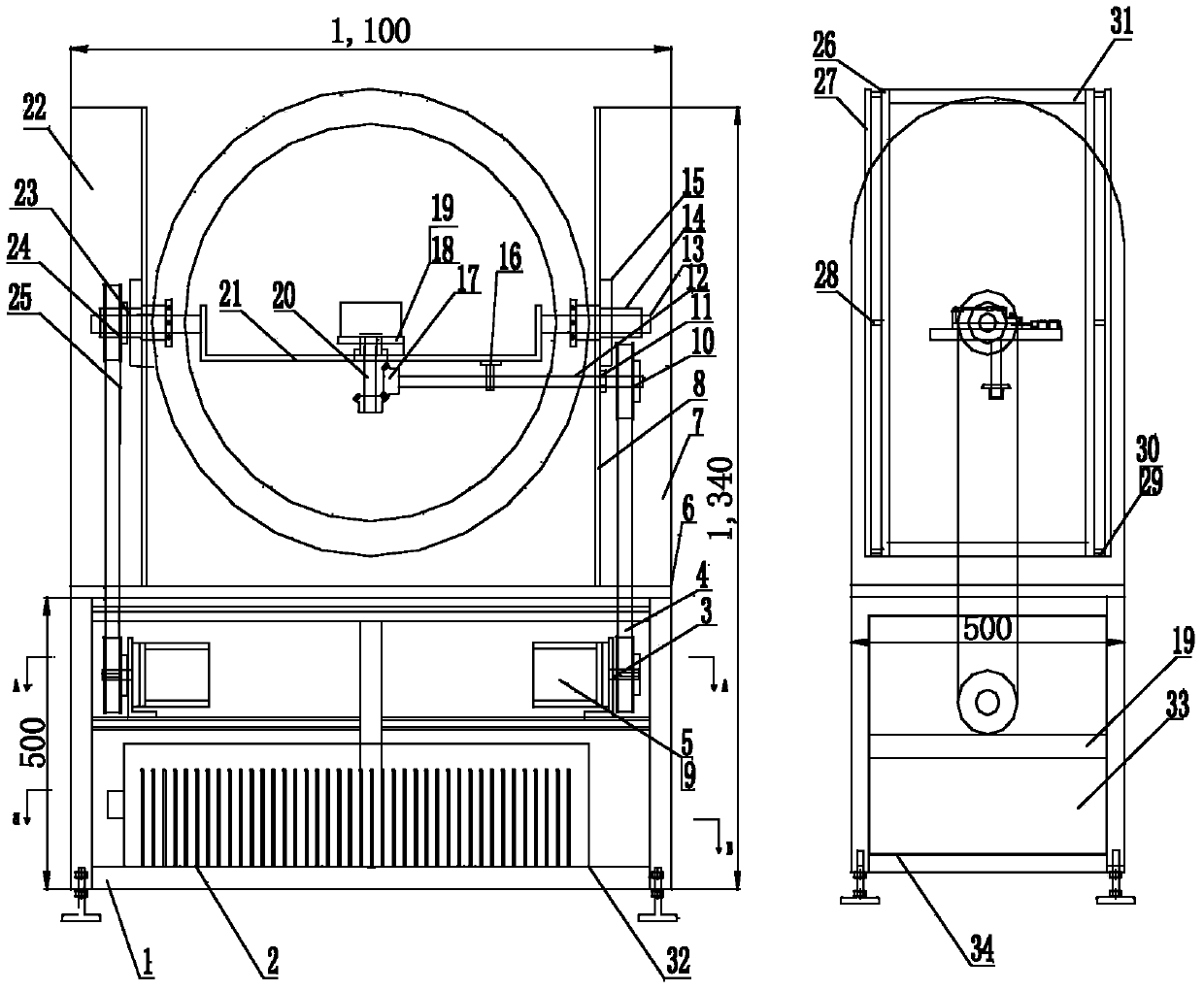 Device and method for testing noise immunity of power frequency magnetic field of electric energy meter