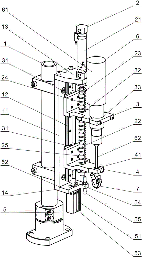 Screw tightening machine capable of preventing screw from being brought up