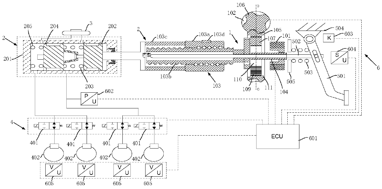 A dual-motor wire-controlled brake system with pressure sequence adjustment