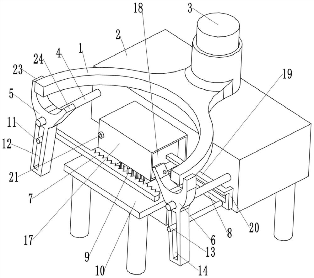 Clamping fixture for milling forks