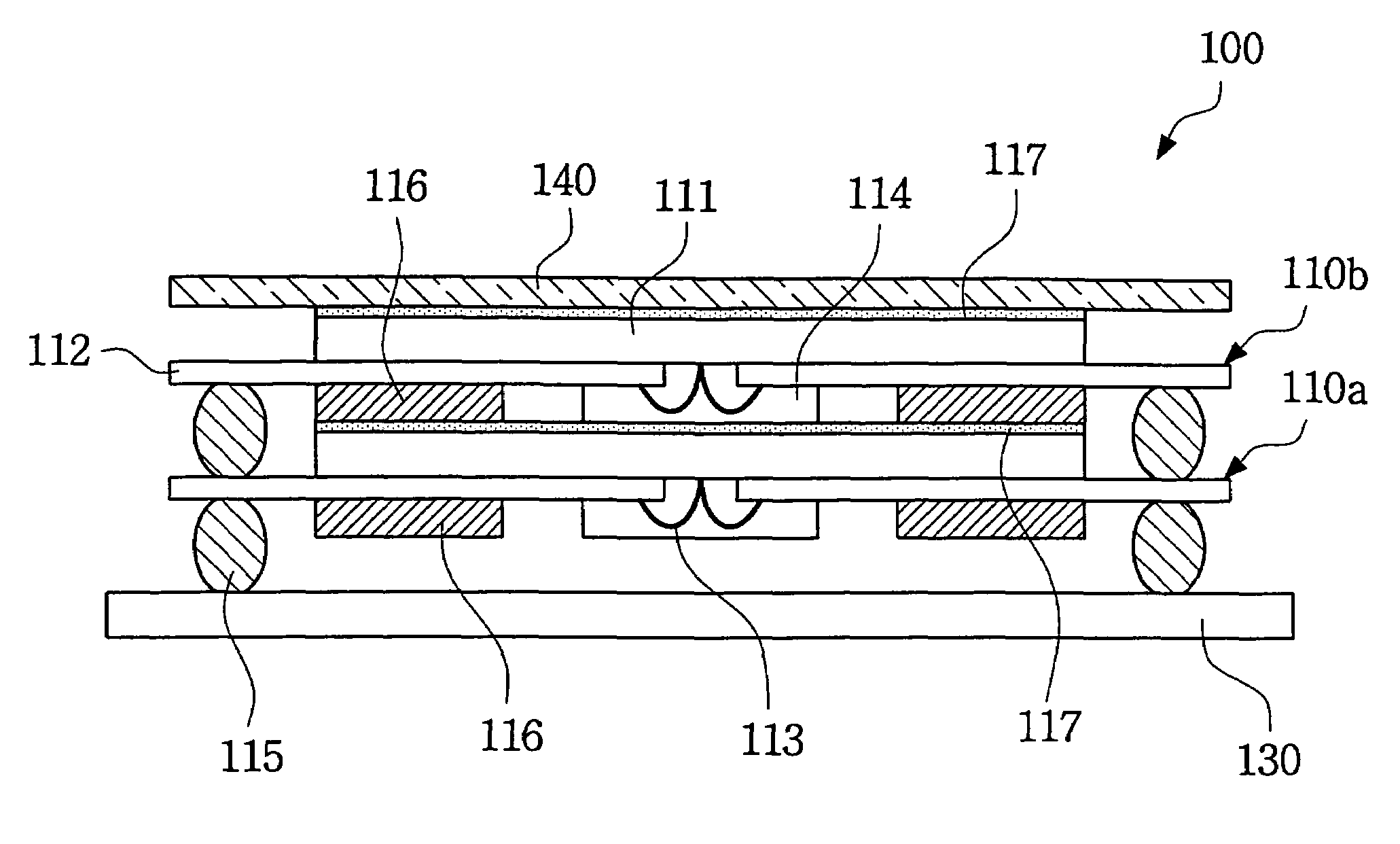 Semiconductor stack package and memory module with improved heat dissipation