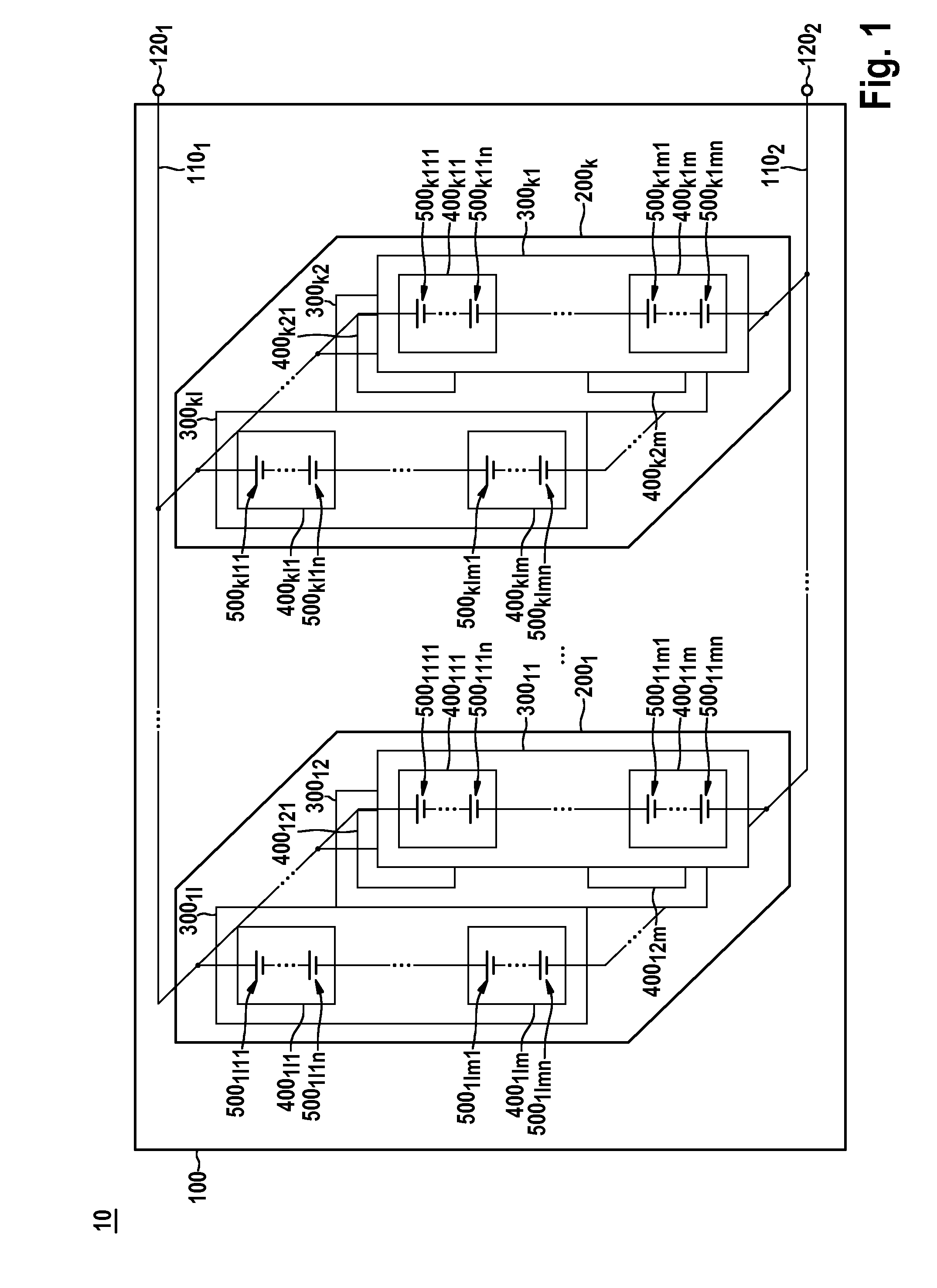 Device and method for monitoring an energy store and energy store having the device