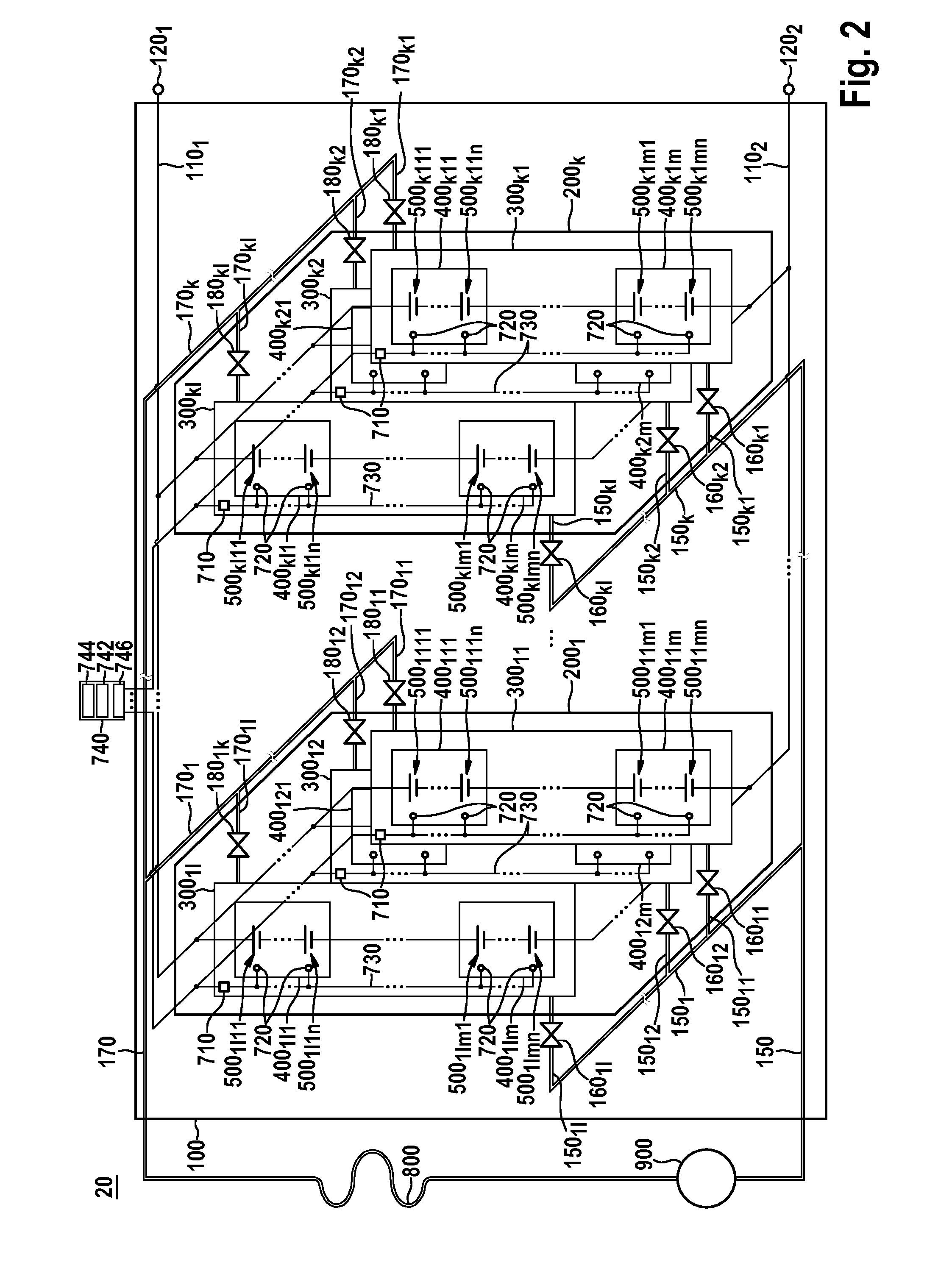 Device and method for monitoring an energy store and energy store having the device